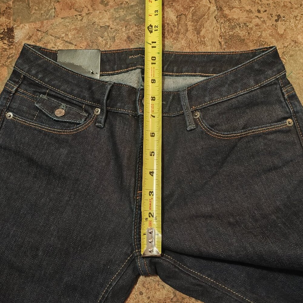 Banana Republic Jeans Womens 27/4R Dark Wash Boot Fit NWT MSRP 79.99 - Picture 6 of 11